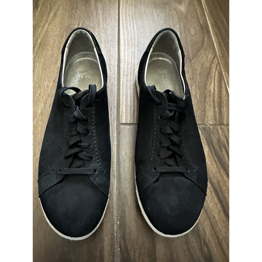 Dansko Henriette Black Nubuck Leather Lace Up Sneakers Womens 40 5906102400